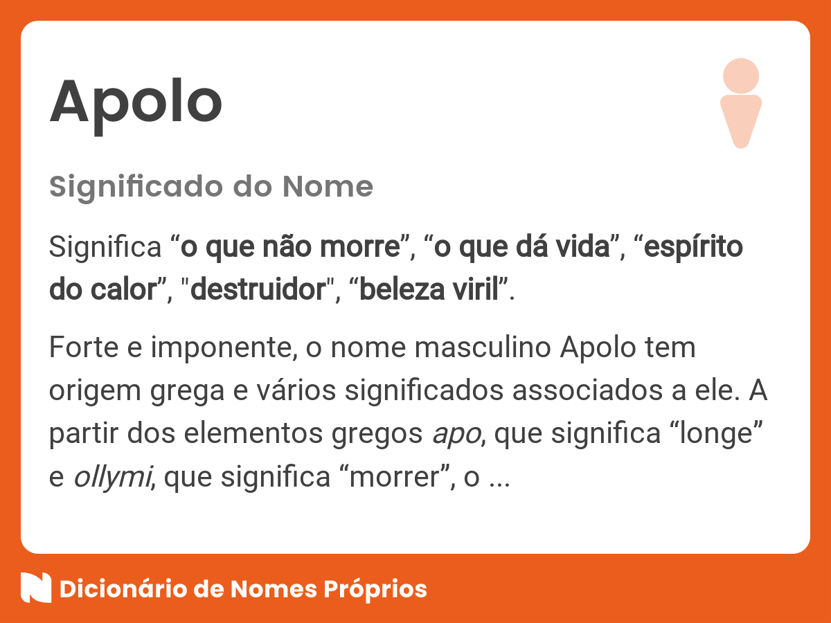 Significado Nome Apolo Bíblia - FDPLEARN