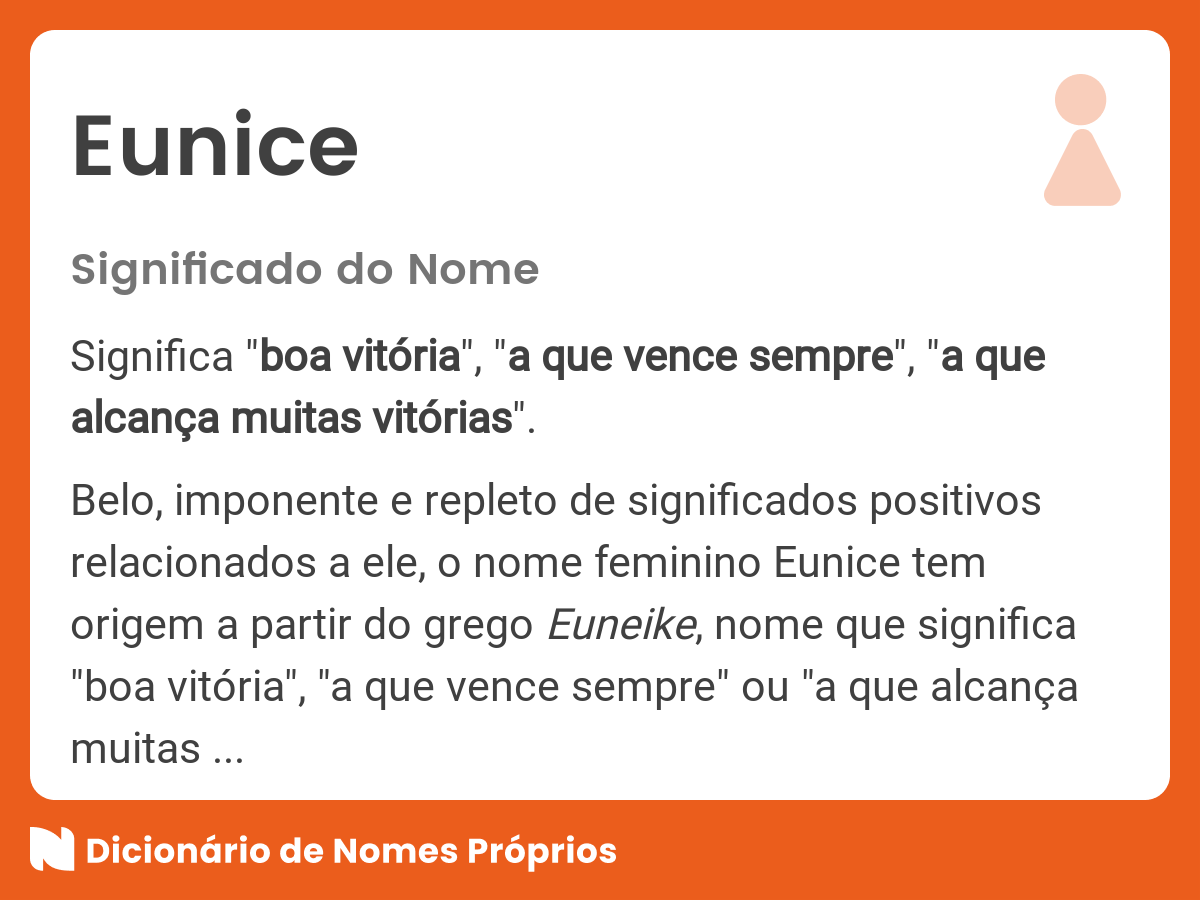 Significado do nome Eunice