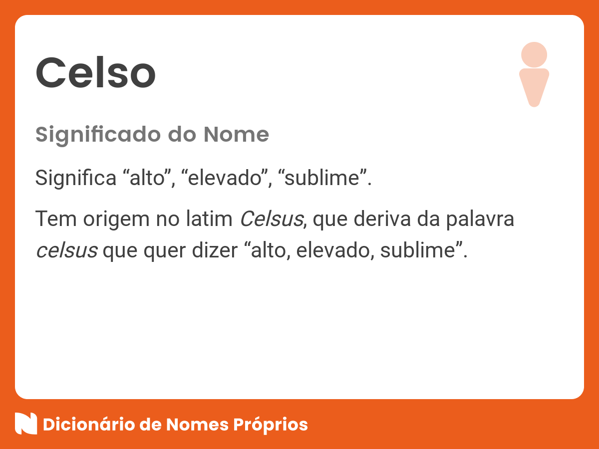 Significado do nome Celso