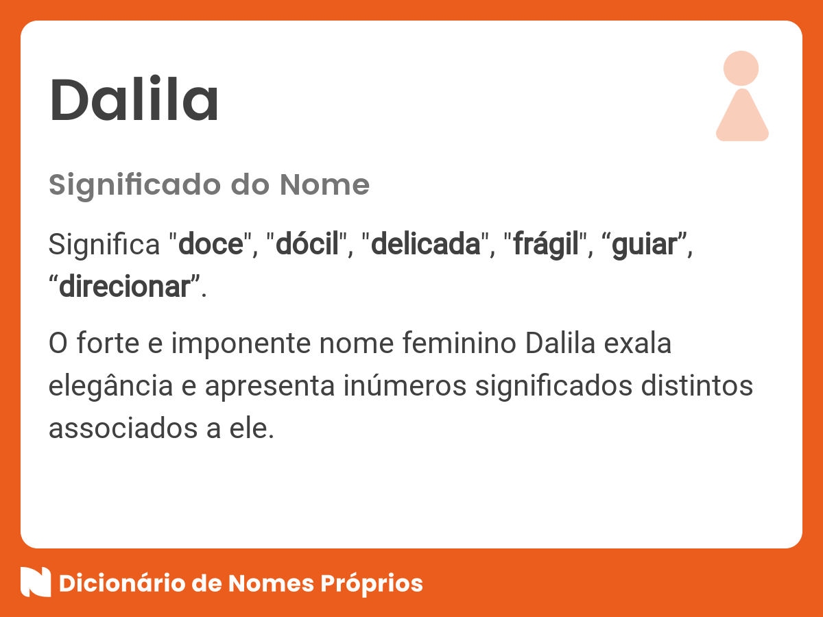 Significado do nome Dalila