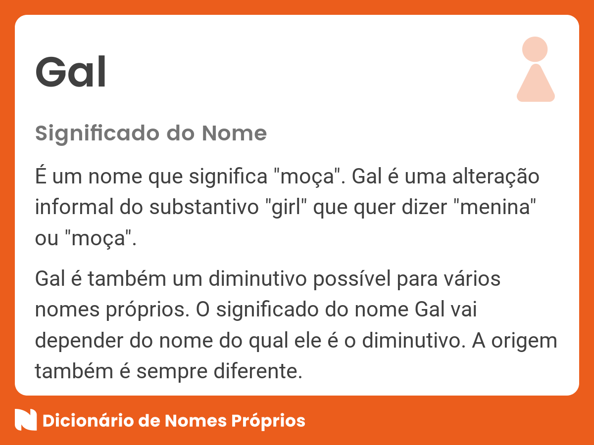 Significado do nome Gal