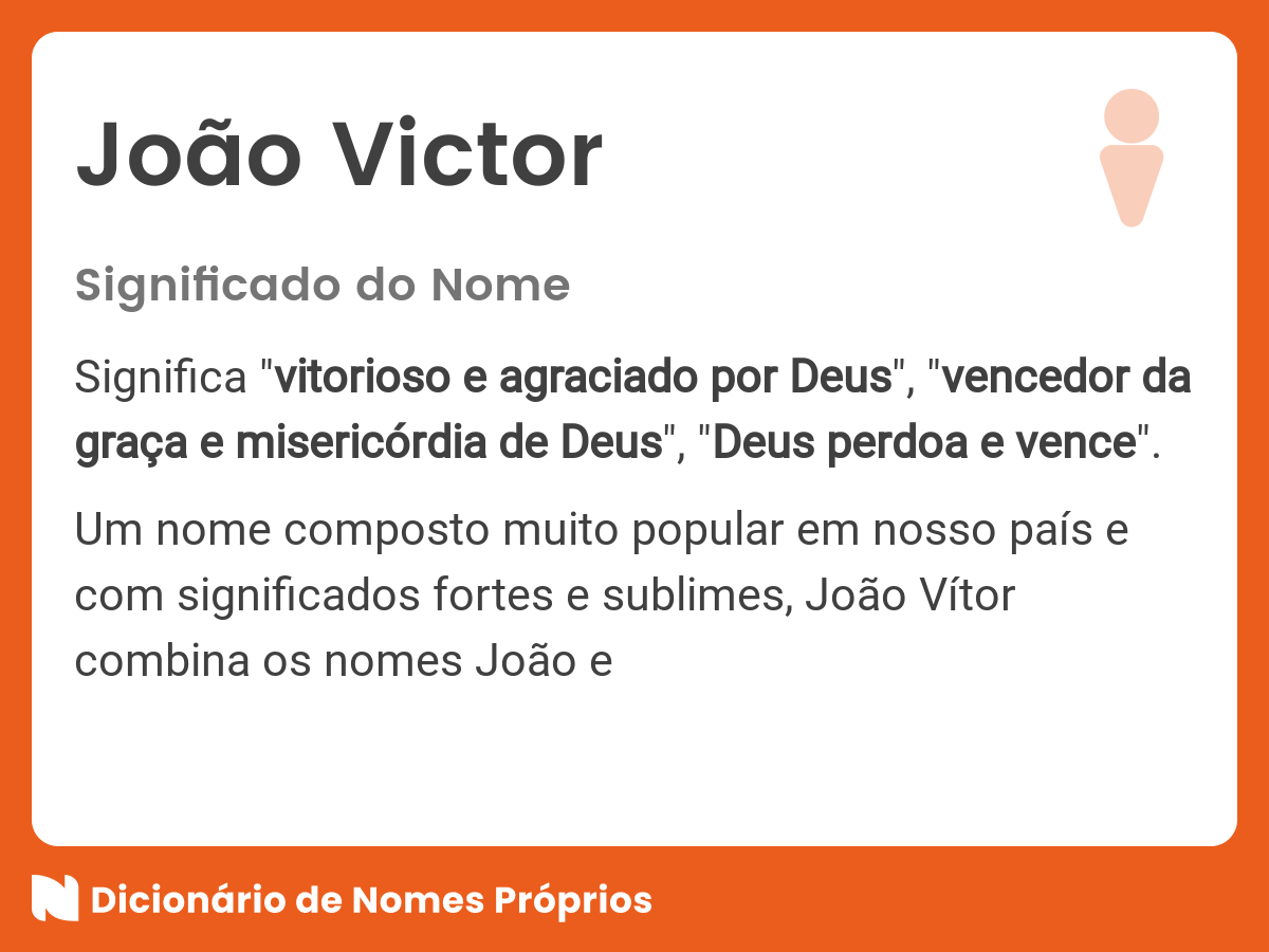 Significado do nome João Victor