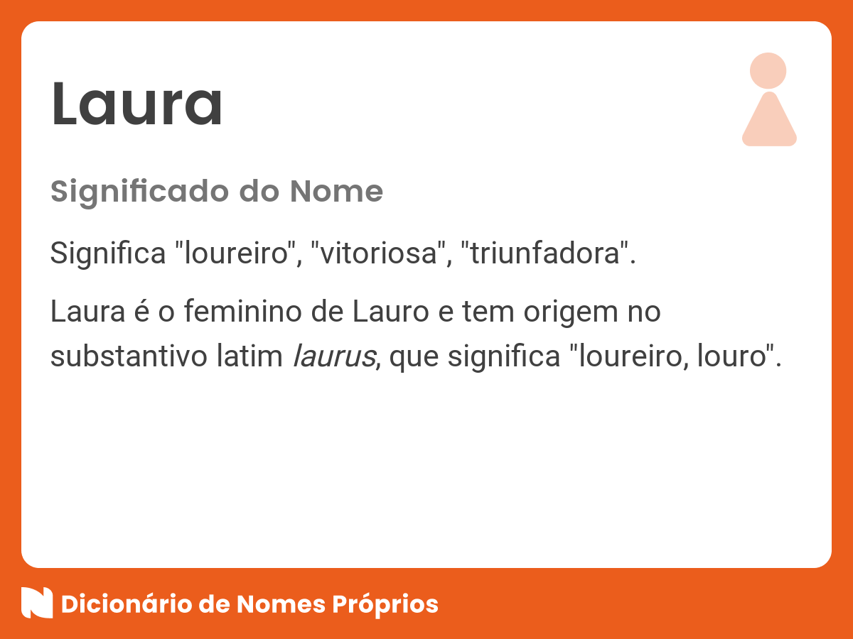 Significado do nome laura