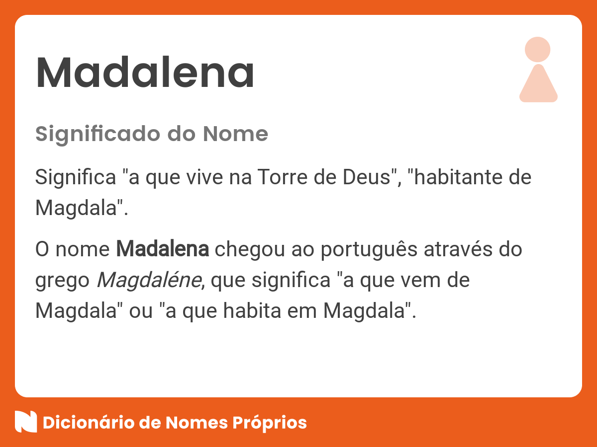 Significado do nome Madalena